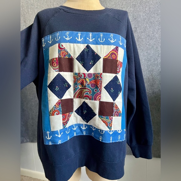 Unique Quilty Sweatshirt Jumper!⚓️ - Picture 2 of 14